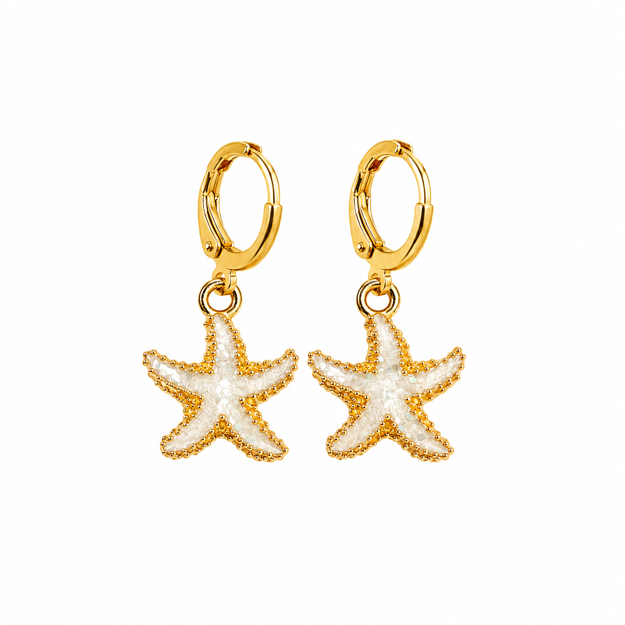 Brincos Starfish | Pearl