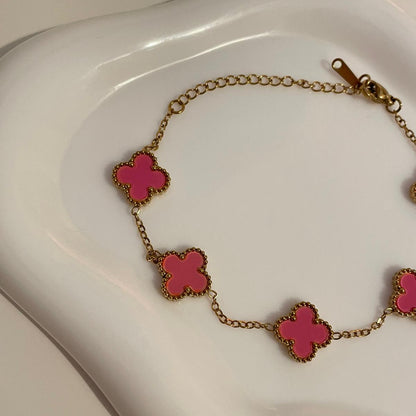 Pulseira Lucky Clover - Coral