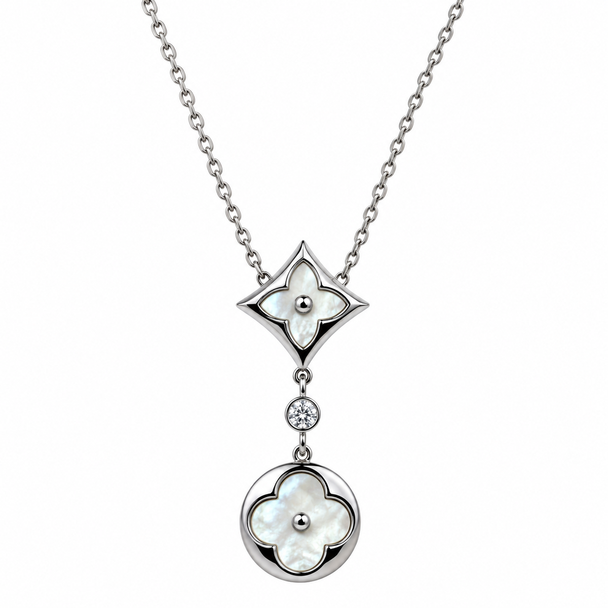 Colar Silver Luxe | White