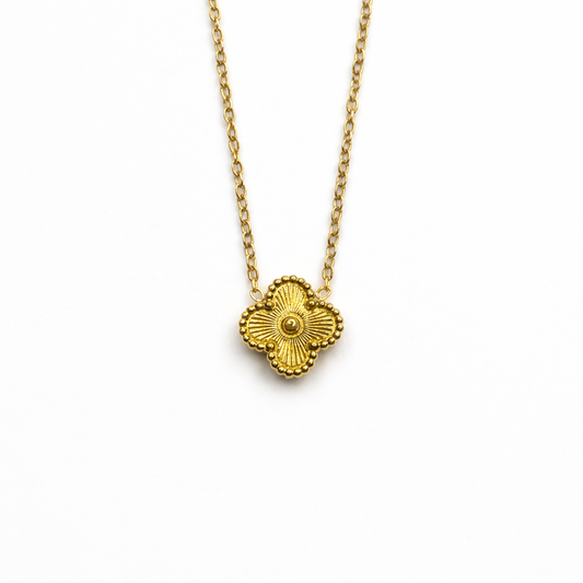 Colar Shiny Gold Clover Mini