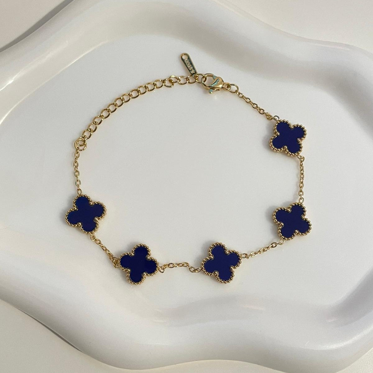 Pulseira Lucky Clover - Azul Profundo