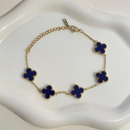 Pulseira Lucky Clover - Azul Profundo