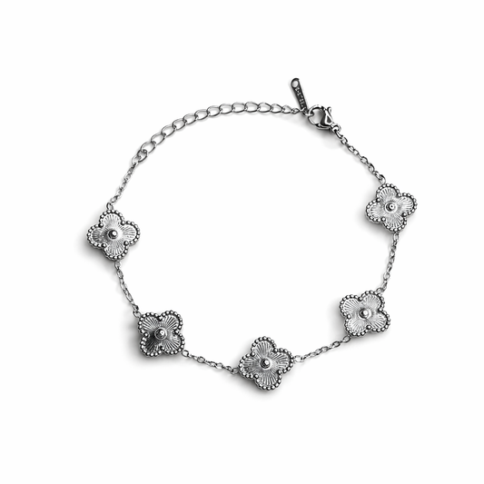 Pulseira Shiny Silver Clover Mini