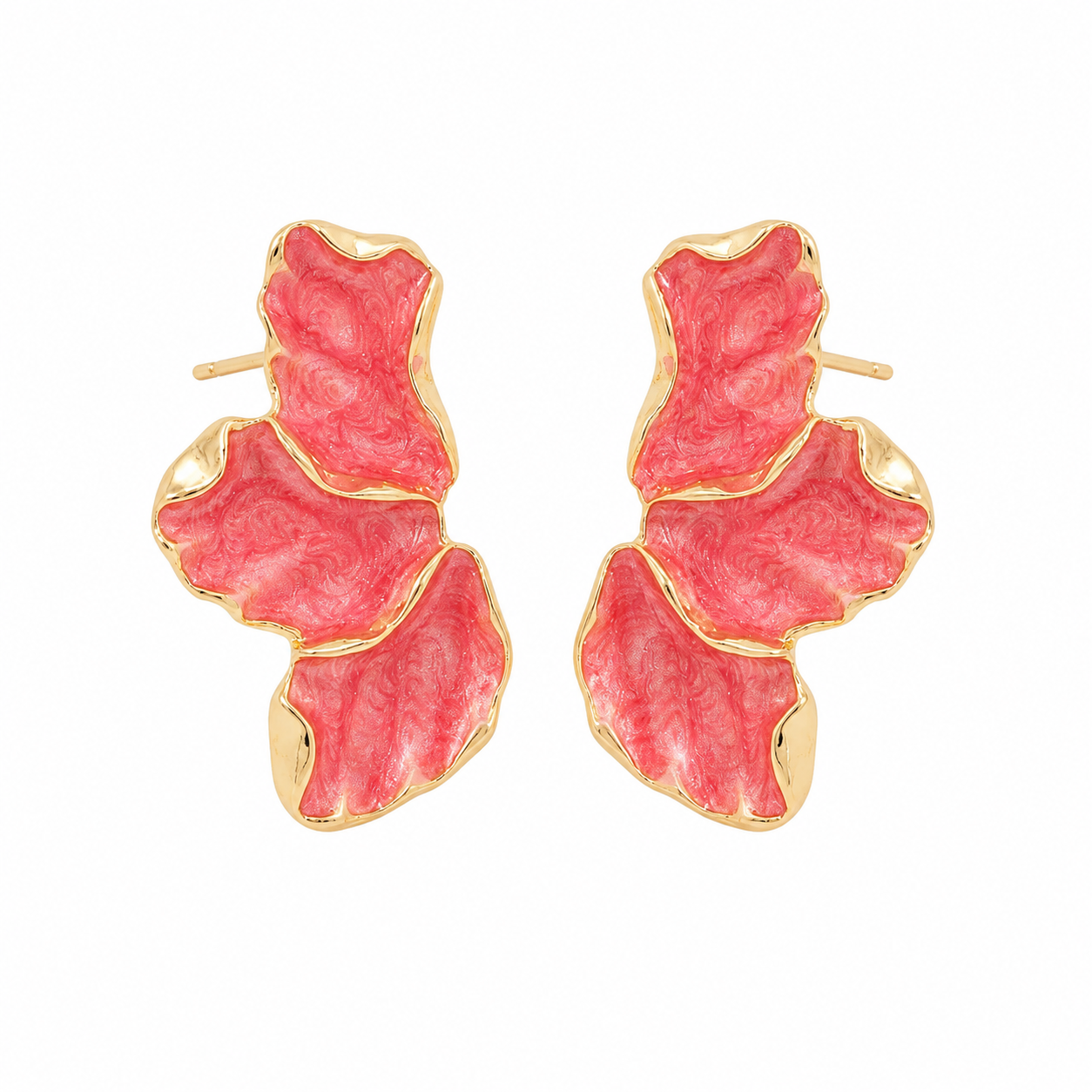 Brincos Orchid | Coral