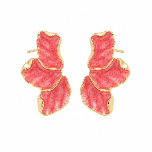 Brincos Orchid | Coral
