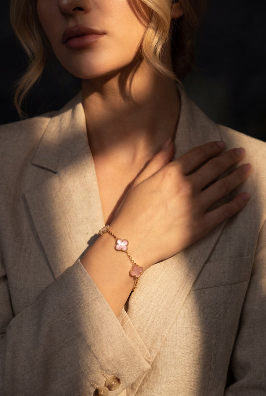 Pulseira Lucky Clover | Blush