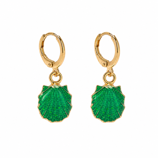 Brincos Shell | Green
