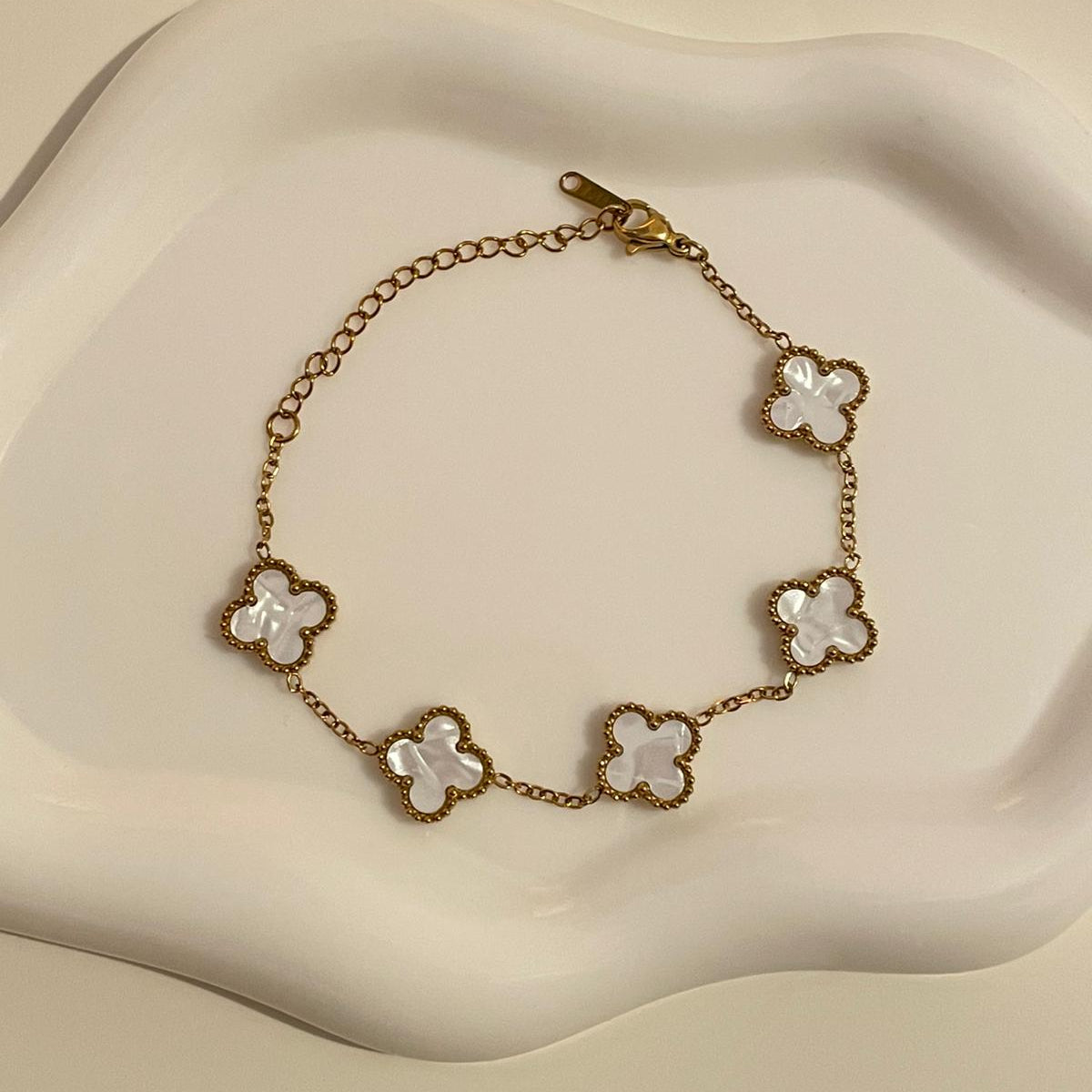 Pulseira Lucky Clover - Branco