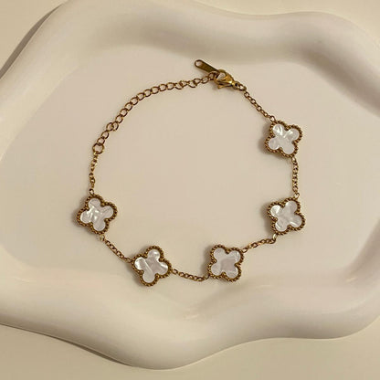 Pulseira Lucky Clover - Branco