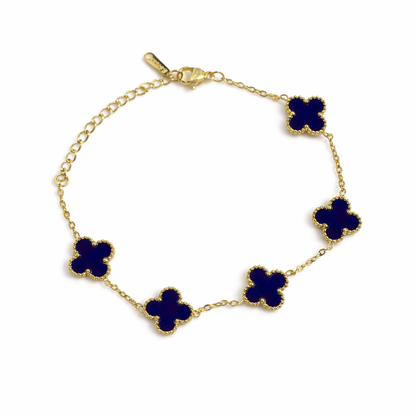 Pulseira Lucky Clover - Azul Profundo