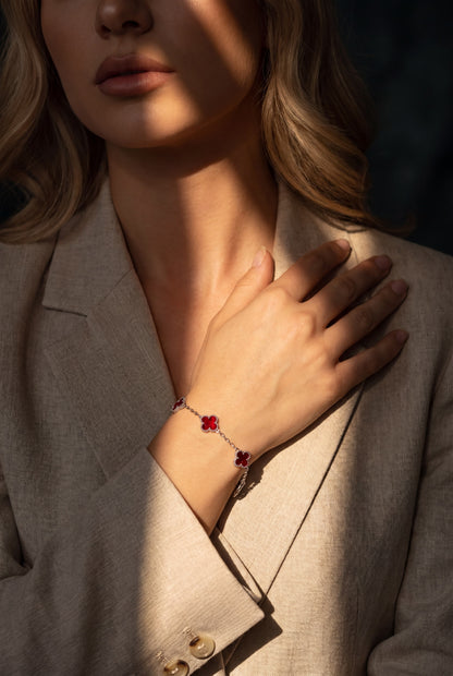 Pulseira Lucky Clover Silver | Ruby