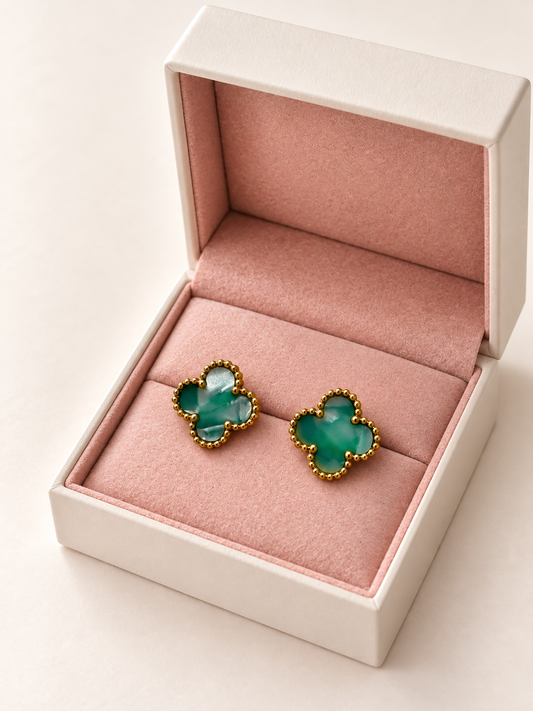 Brincos Lucky Clover | Oliva