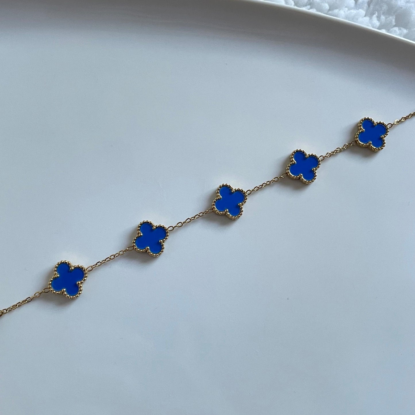 Pulseira Lucky Clover - Azul Royal