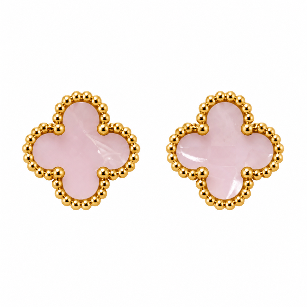 Brincos Lucky Clover | Blush