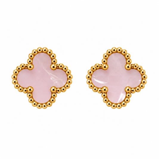 Brincos Lucky Clover | Blush
