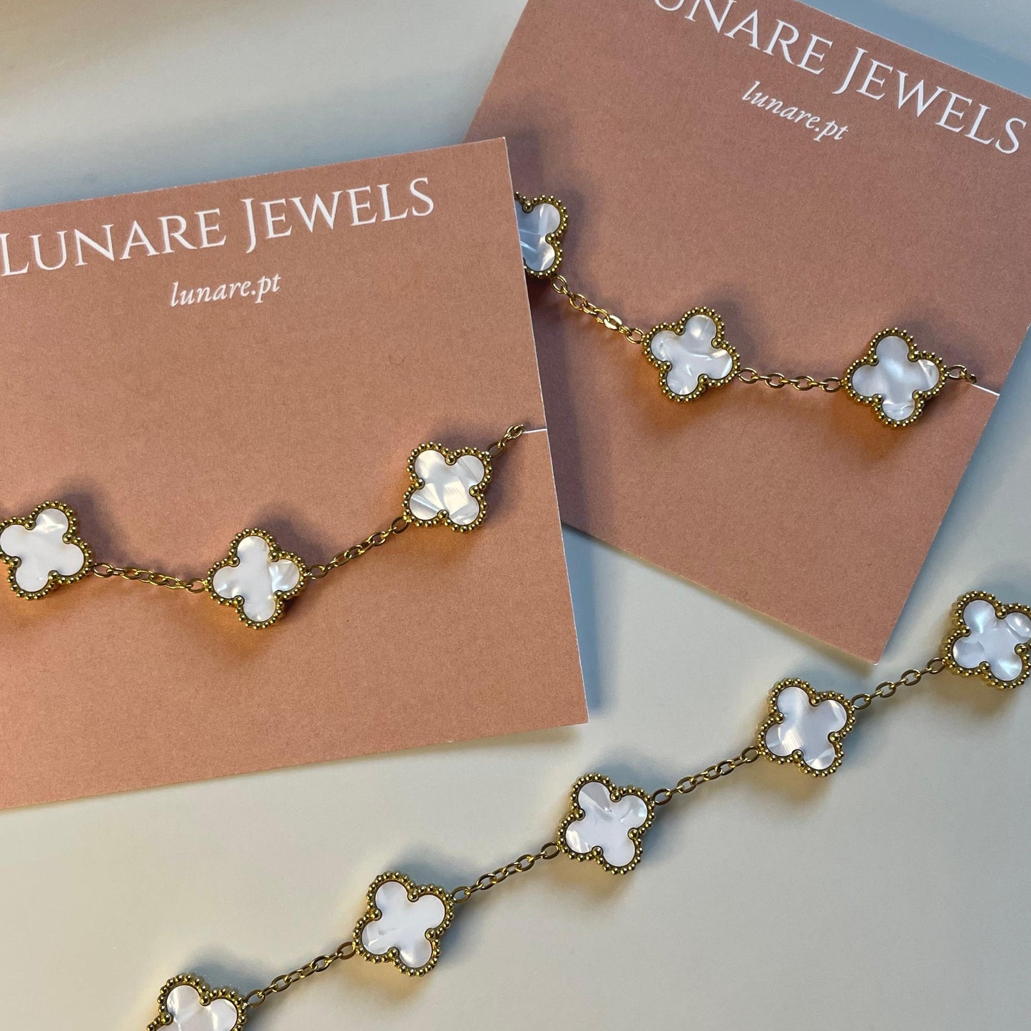 Pulseira Lucky Clover - Branco