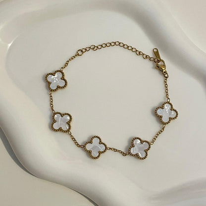 Pulseira Lucky Clover - Branco