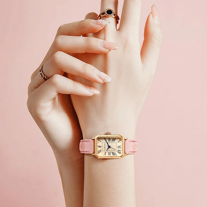Relógio Vintage Gold Pink