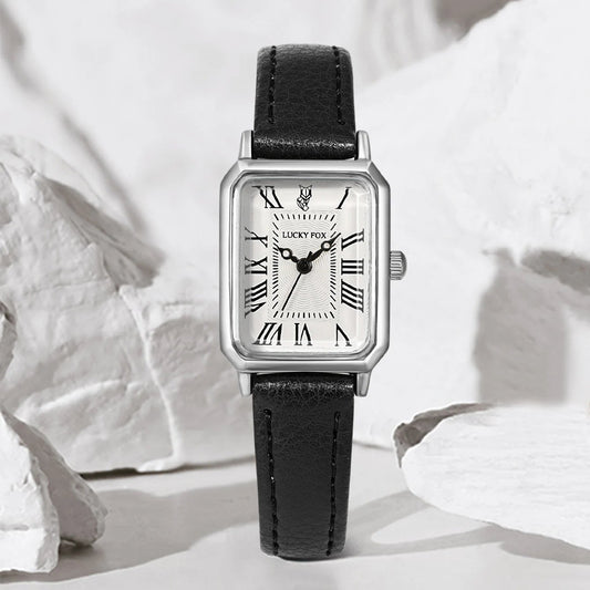 Relógio Vintage Lucky Fox® - Silver Black