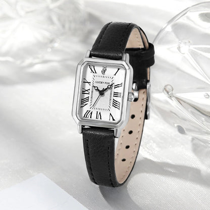 Relógio Vintage Silver Black