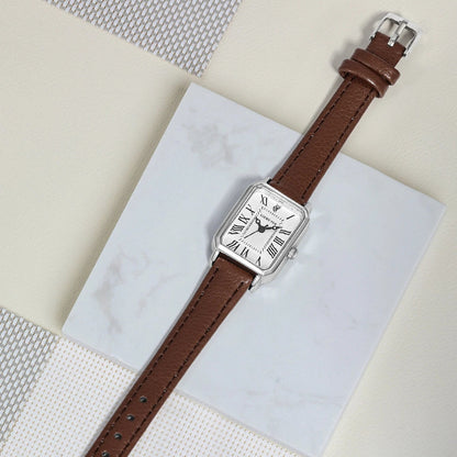 Relógio Vintage Silver Brown