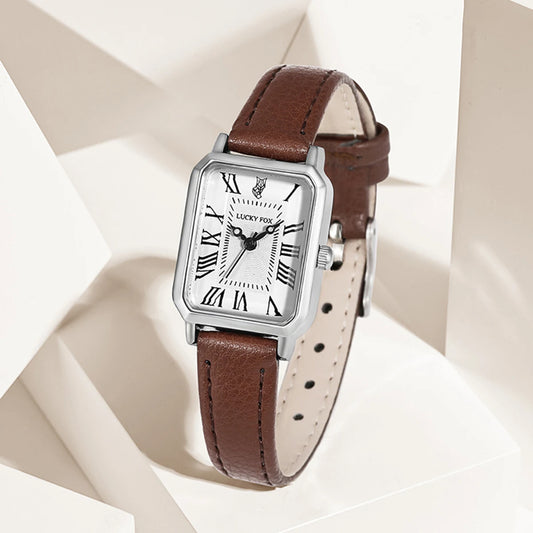 Relógio Vintage Lucky Fox® - Silver Brown