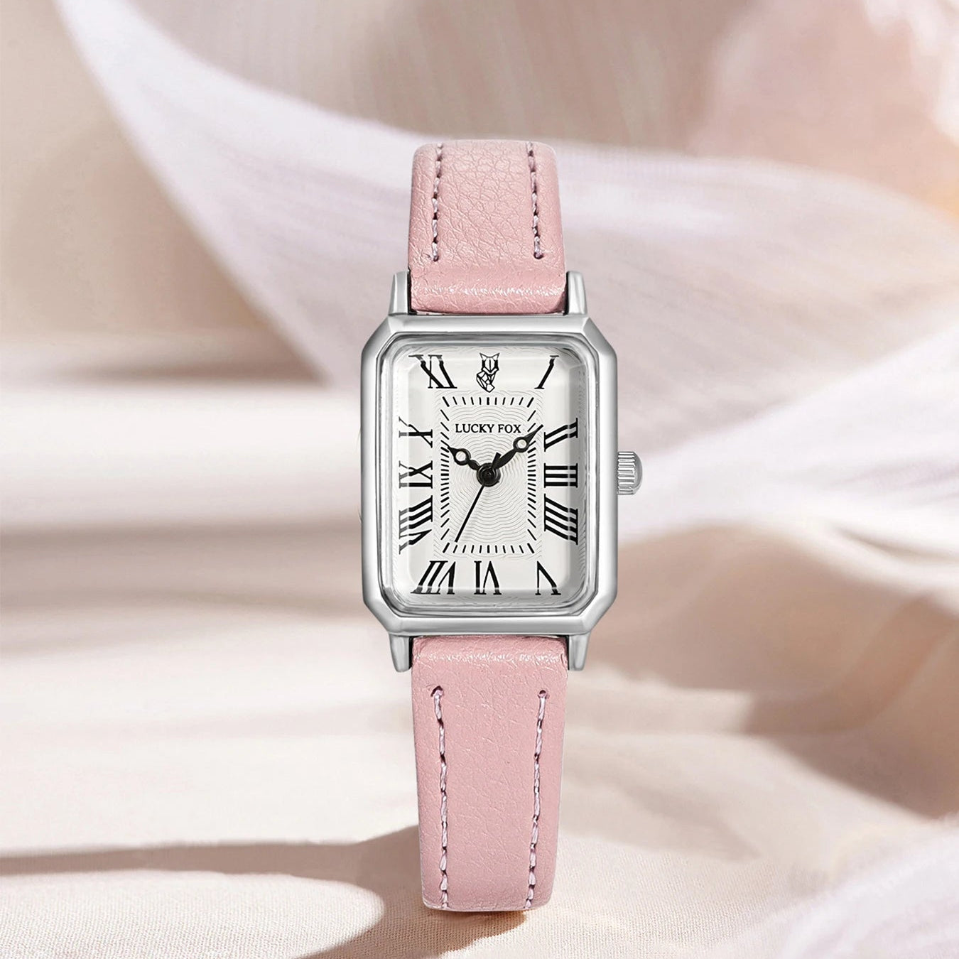 Relógio Vintage Silver Pink