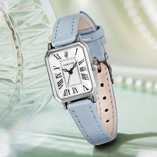 Relógio Vintage Lucky Fox® - Silver Sky Blue