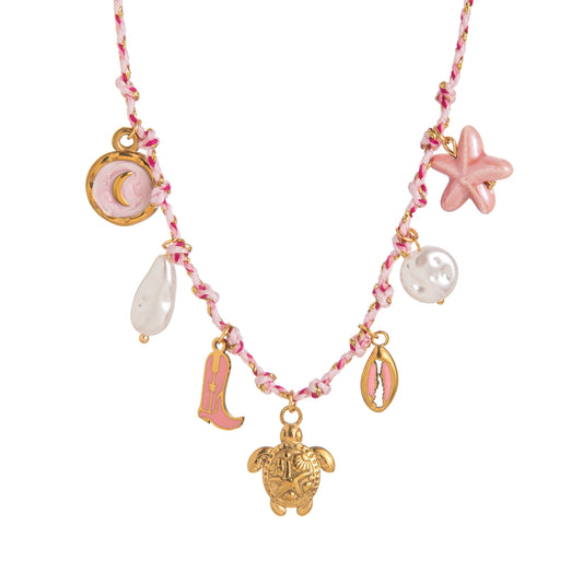 Colar Woven Totems | Blush Lagoon